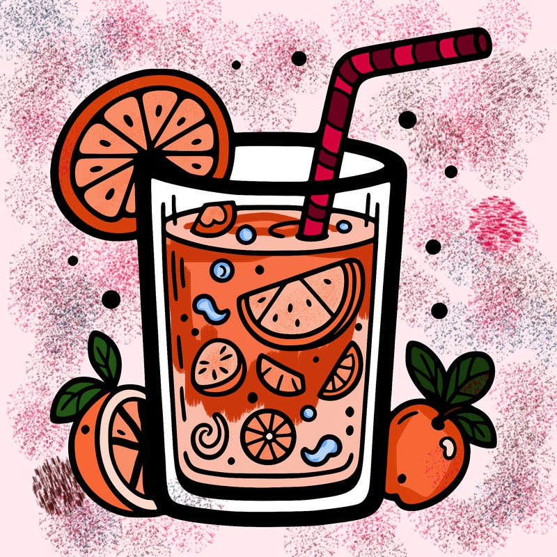 glass of fruit juice