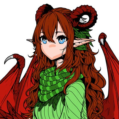 dragon girl realistic fantasy