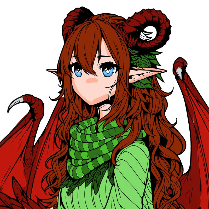 dragon girl realistic fantasy