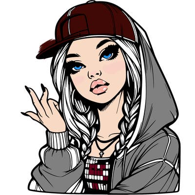 realistic hip hop girl