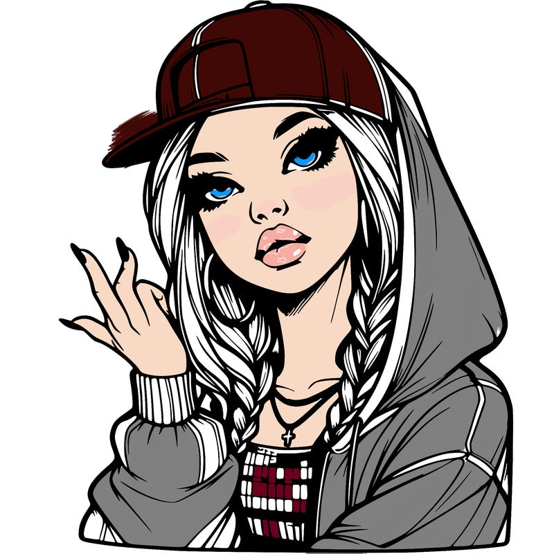 realistic hip hop girl