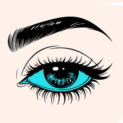 eye closed realistic