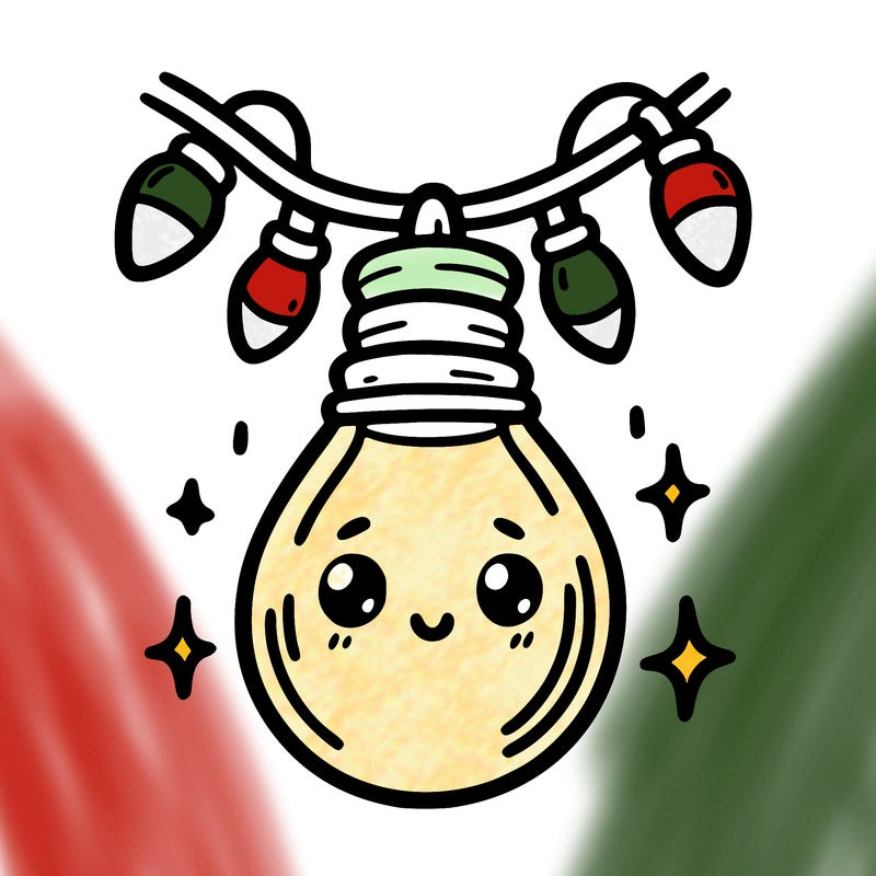 small bulb of a garland