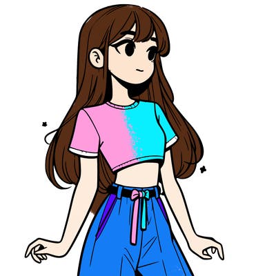 girl in a cute crop top