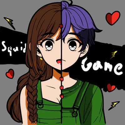 realistic girl boy split