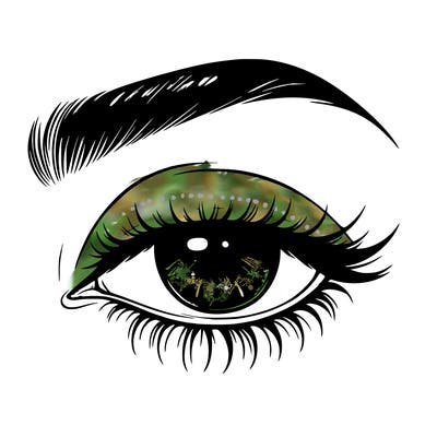 eye closed realistic