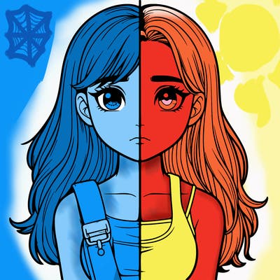 realistic girl split