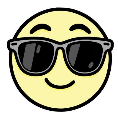 emoji with sunglasses