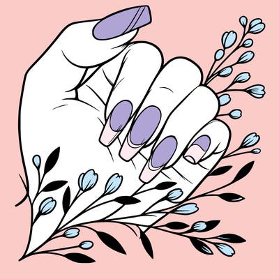 nails with french tip