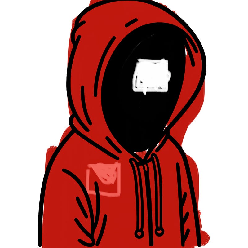 human with a hoodie