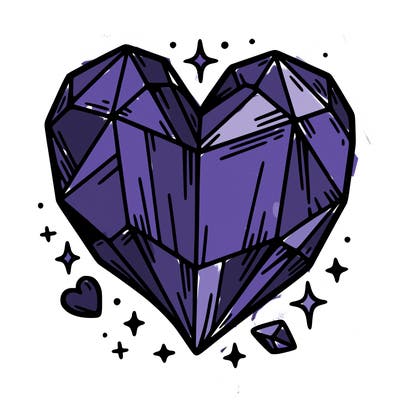 crystal heart