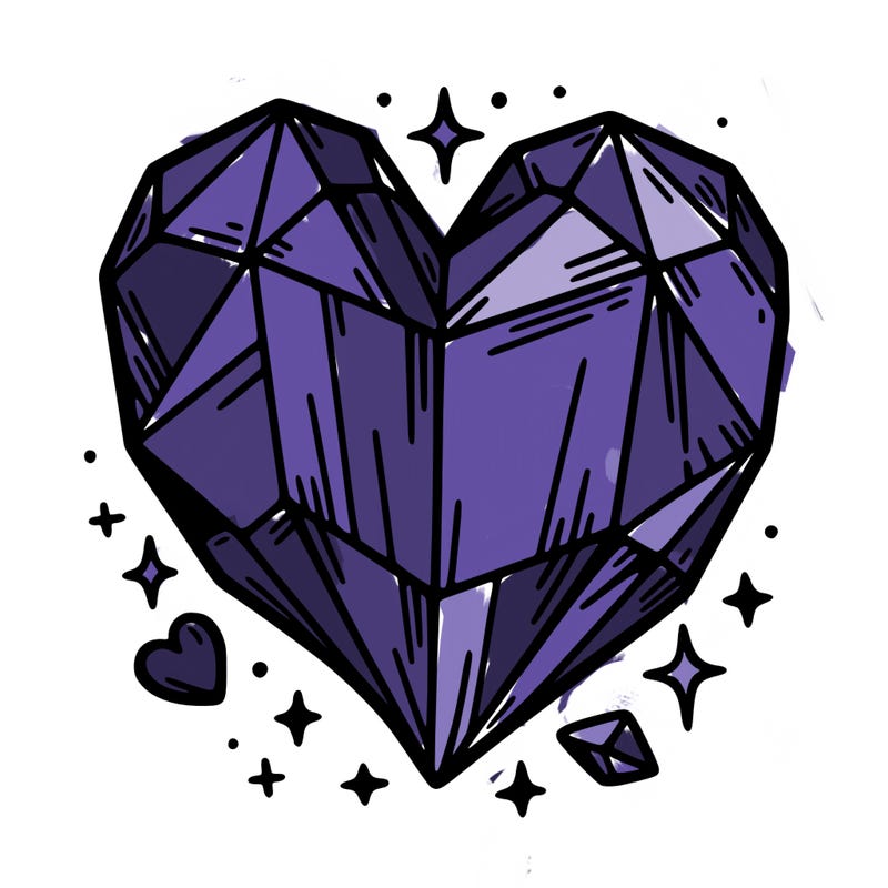 crystal heart