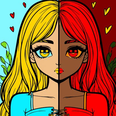 realistic girl split