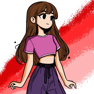 girl in a cute crop top