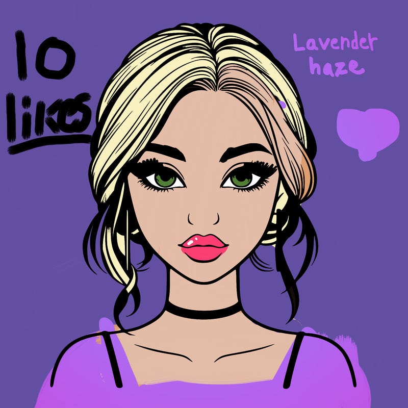 realistic girl with makeup on