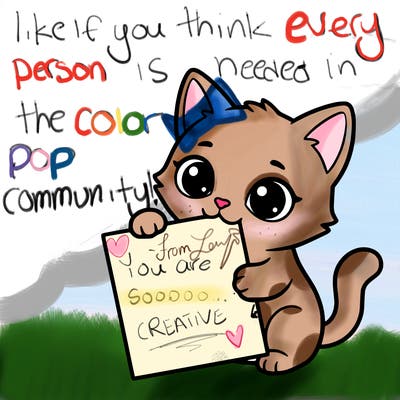 a small cat with a blank sheet of paper in its hand. the cat is sooooooo cute!