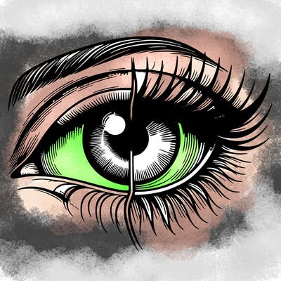 realistic eye split