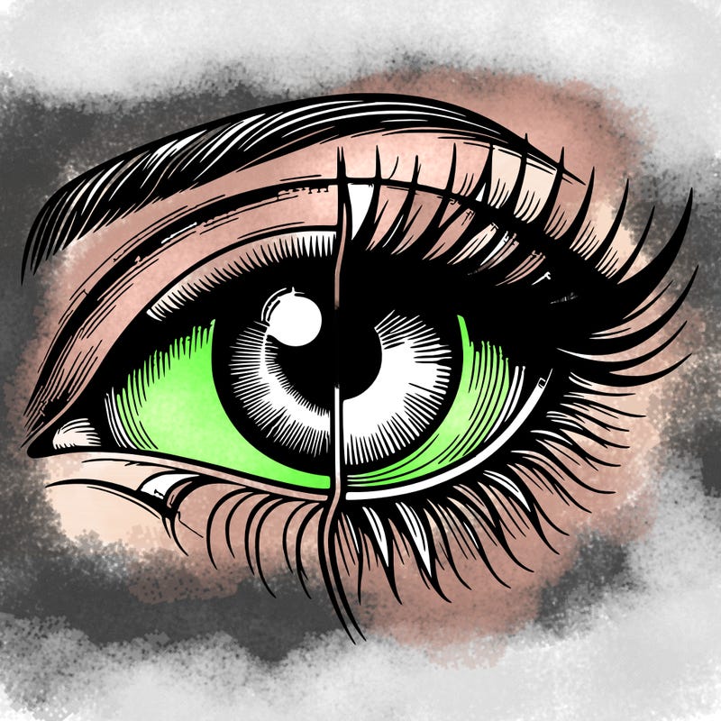 realistic eye split