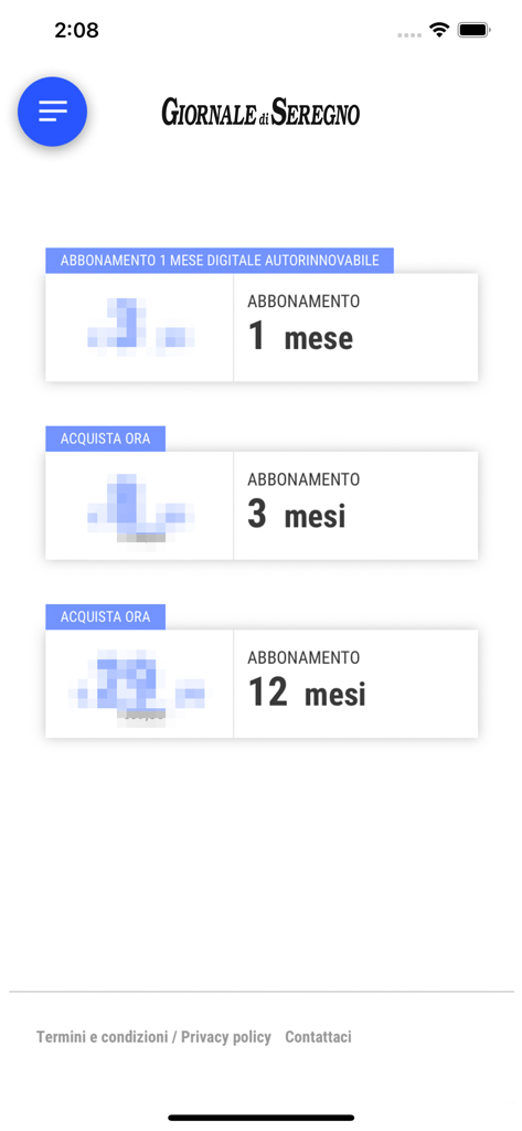 Il Giornale di Seregno - Il Giornale di Seregno news app subscription plans screen