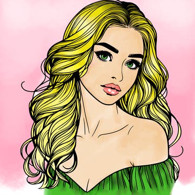 beautiful realistic girl