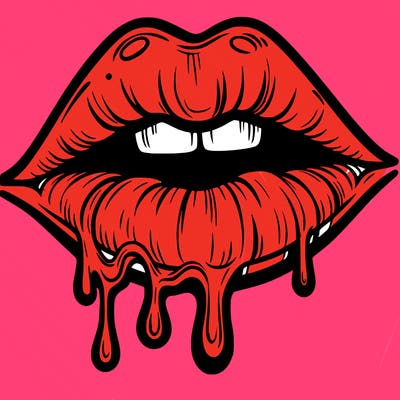 lips that look realistic and drip