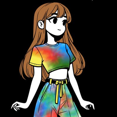 girl in a cute crop top