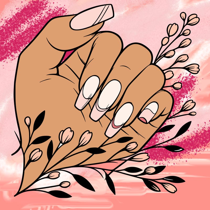 nails with french tip