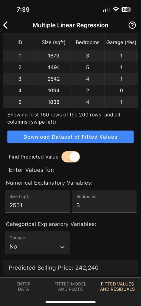 Art of Stat: Regression - Education App | MWM