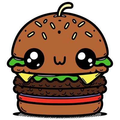 burger cute