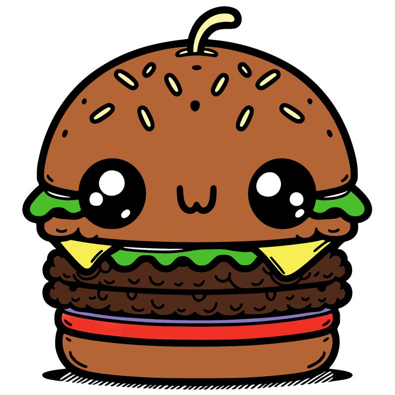burger cute