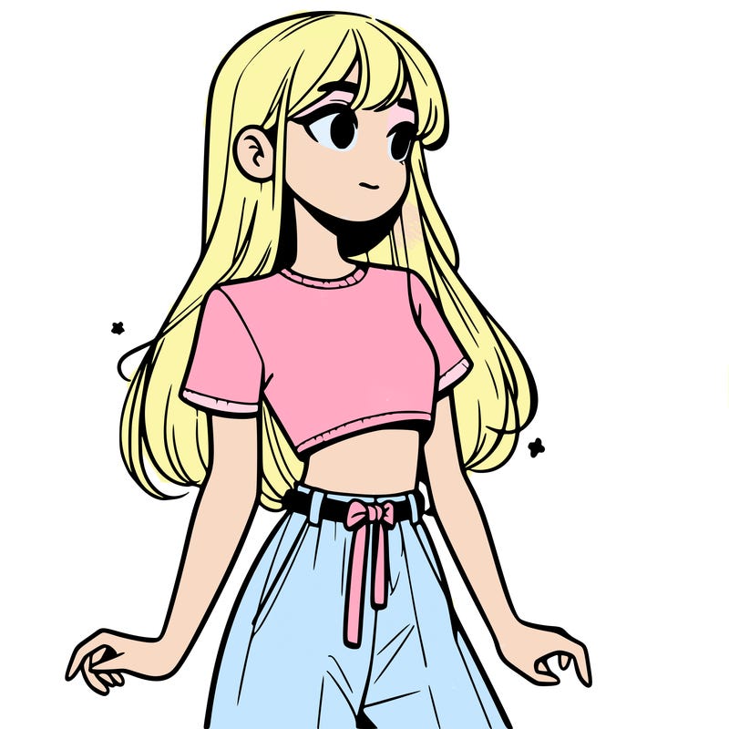 girl in a cute crop top