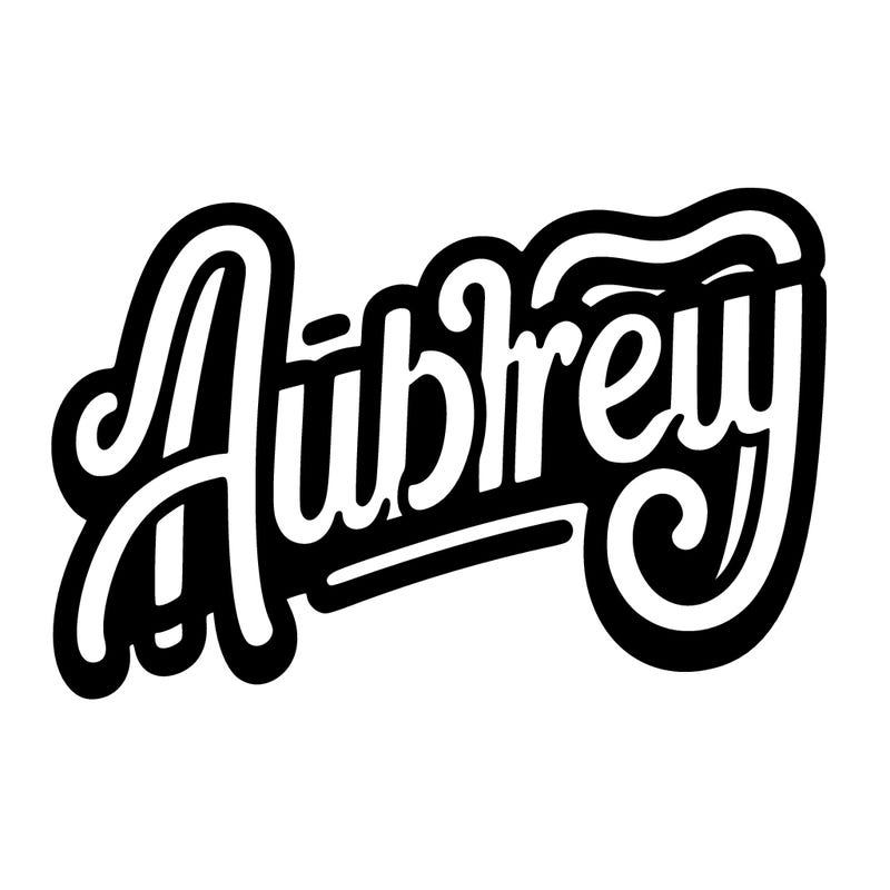 𝚃𝚑𝚎 𝚗𝚊𝚖𝚎 𝙰𝚞𝚋𝚛𝚎𝚢 𝚒𝚗 𝚊 𝚌𝚘𝚘𝚕 𝚏𝚘𝚗𝚝