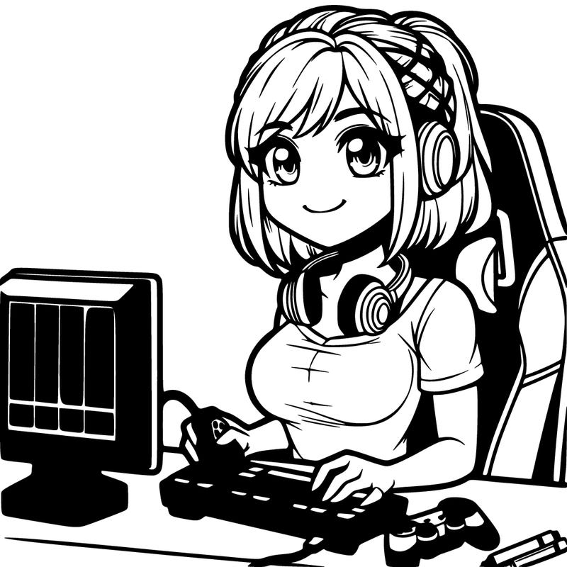 gaming girl