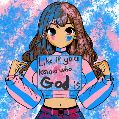 girl holding a blank sign in a long sleeve crop top