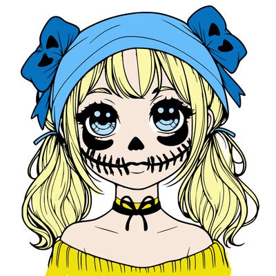 realistic girl halloween