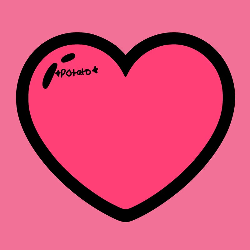 a blank heart
