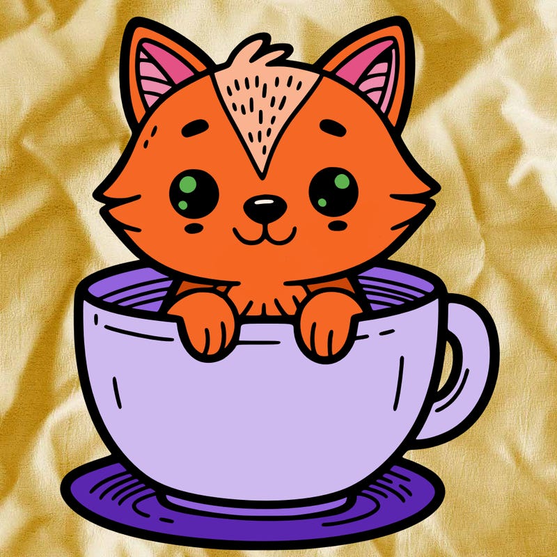 animal in a cup