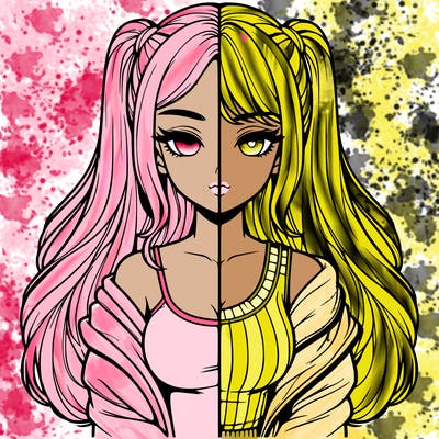 realistic girl split