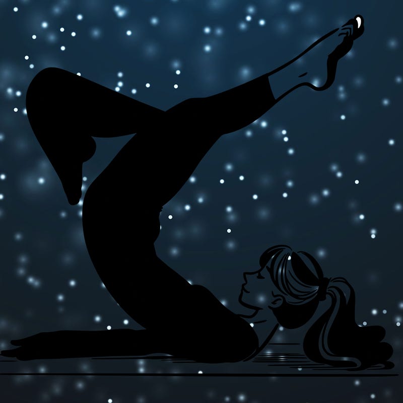 woman doing gymnastics