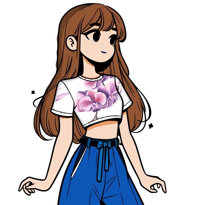 girl in a cute crop top