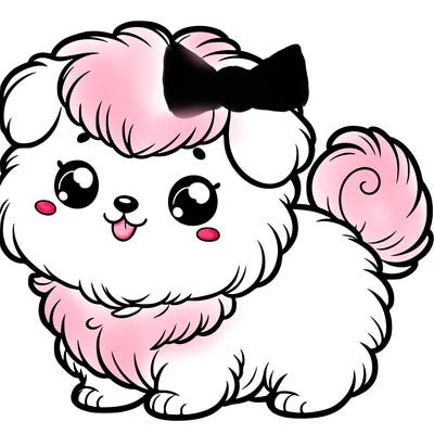 cute fluffy puppy