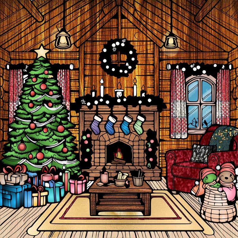christmas house interior