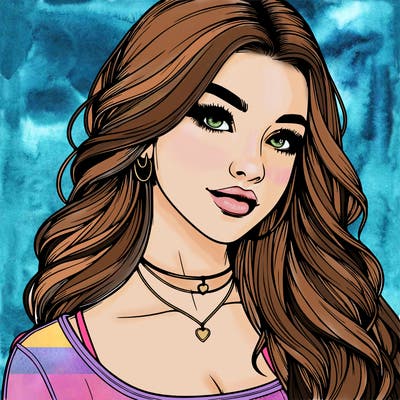 detailed realistic girl