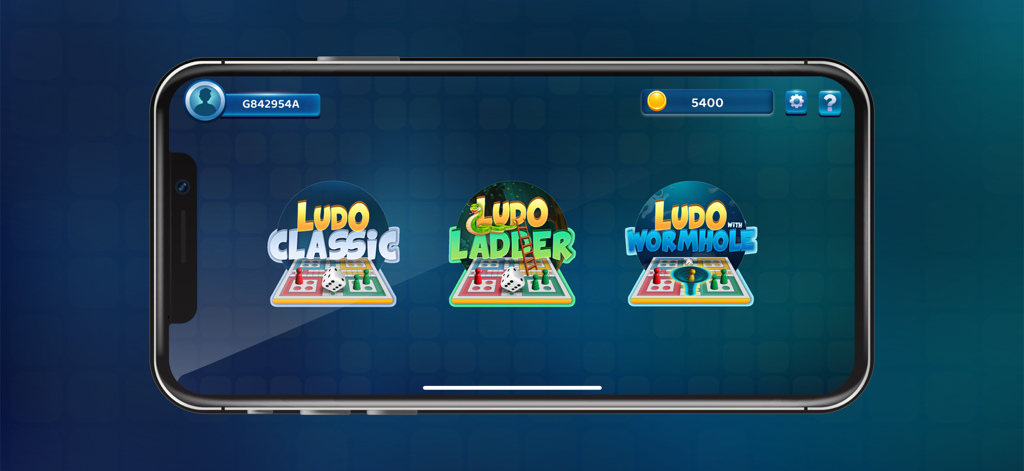 Ludo Super Kings - Ludo Super Kings game selection screen showing Classic Ladder and Wormhole modes