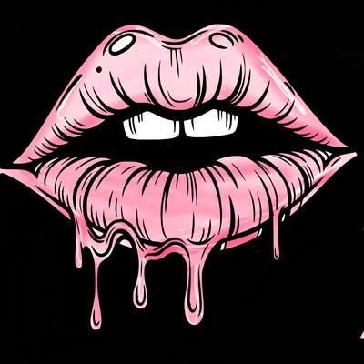 lips that look realistic and drip