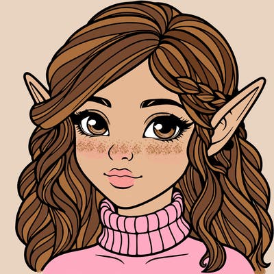 realistic girl elf