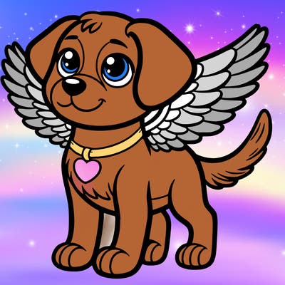 dog with wings