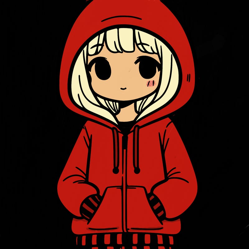 girl in hoodie