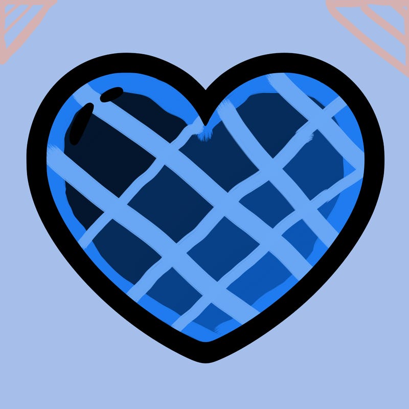 a blank heart