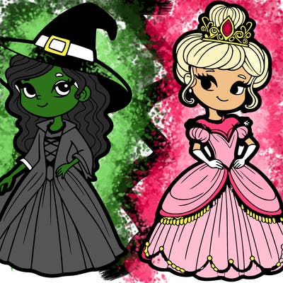 elphaba and glinda